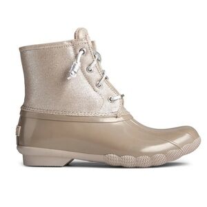 Sperry Women's Beige Ankle Rain Boots